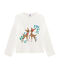 Tee-shirt sérigraphié enfant fille blanc MARSHMALLOW