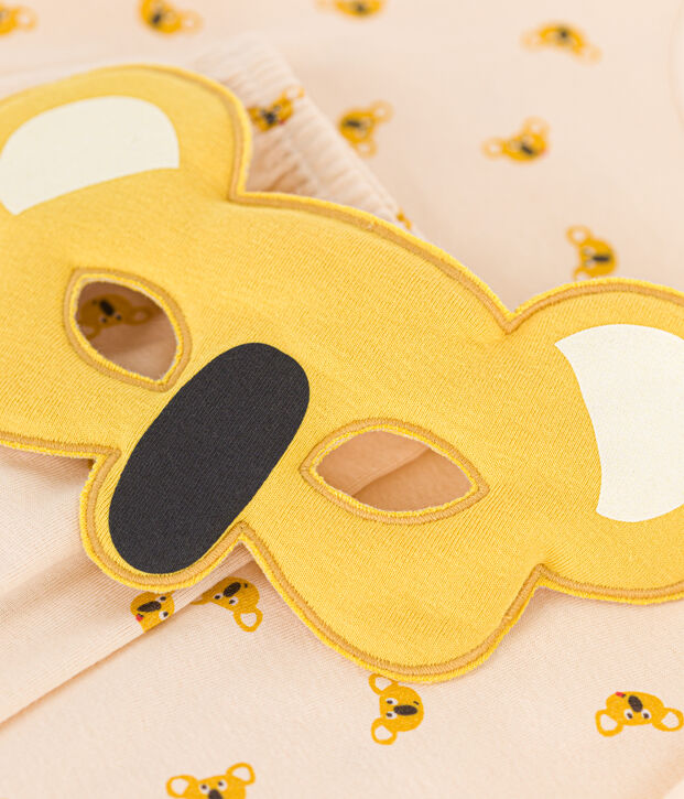 Pyjama short d&eacute;guisement koala en coton enfant &eacute;cru/multicouleur