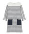Robe marinière Femme blanc MARSHMALLOW/bleu SMOKING