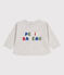 Sweat bébé en coton, uni gris BELUGA CHINE