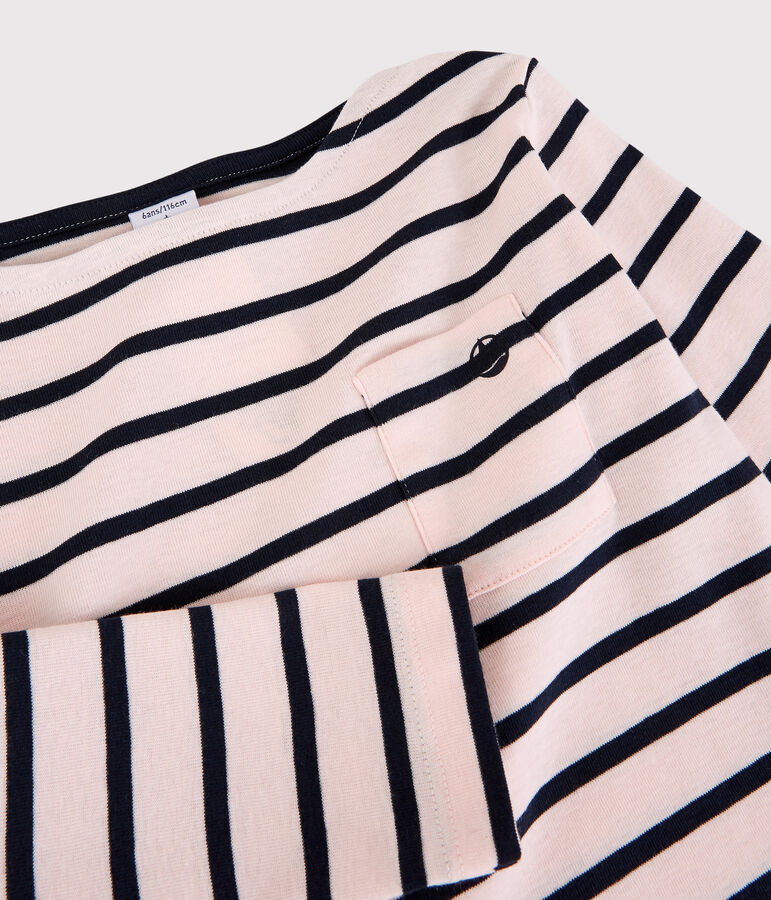 Tee-shirt en coton enfant fille - gar&ccedil;on rose