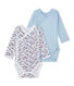 Lot de 2 bodies naissance garçon manches longues