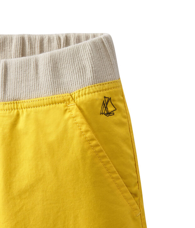 Short gar&ccedil;on jaune Ble