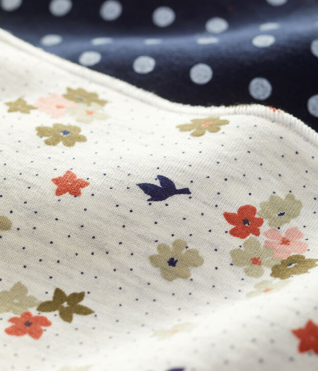 Lot de 2 bandanas-bavoirs b&eacute;b&eacute; multicouleur