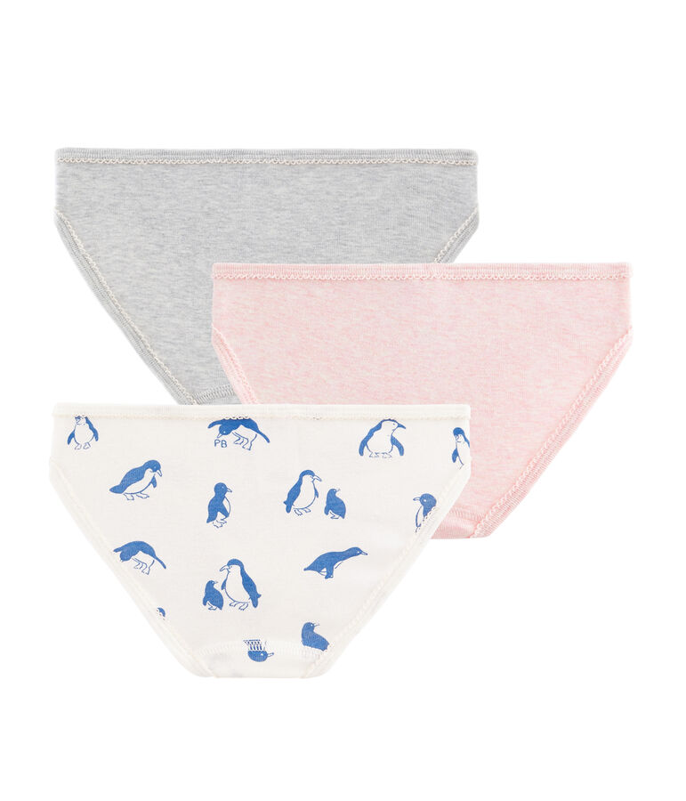 Trio de culottes petite fille multicouleur