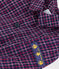 Chemise bébé en flanelle à carreaux bleu SMOKING/blanc MULTICO