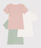 Lot de 3 tee-shirts à manches courtes unis en coton enfant variante 1
