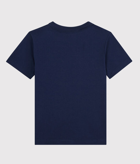 T-shirt manches courtes en coton enfant garçon bleu MEDIEVAL