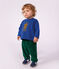 Pantalon b&eacute;b&eacute; en velours uni vert