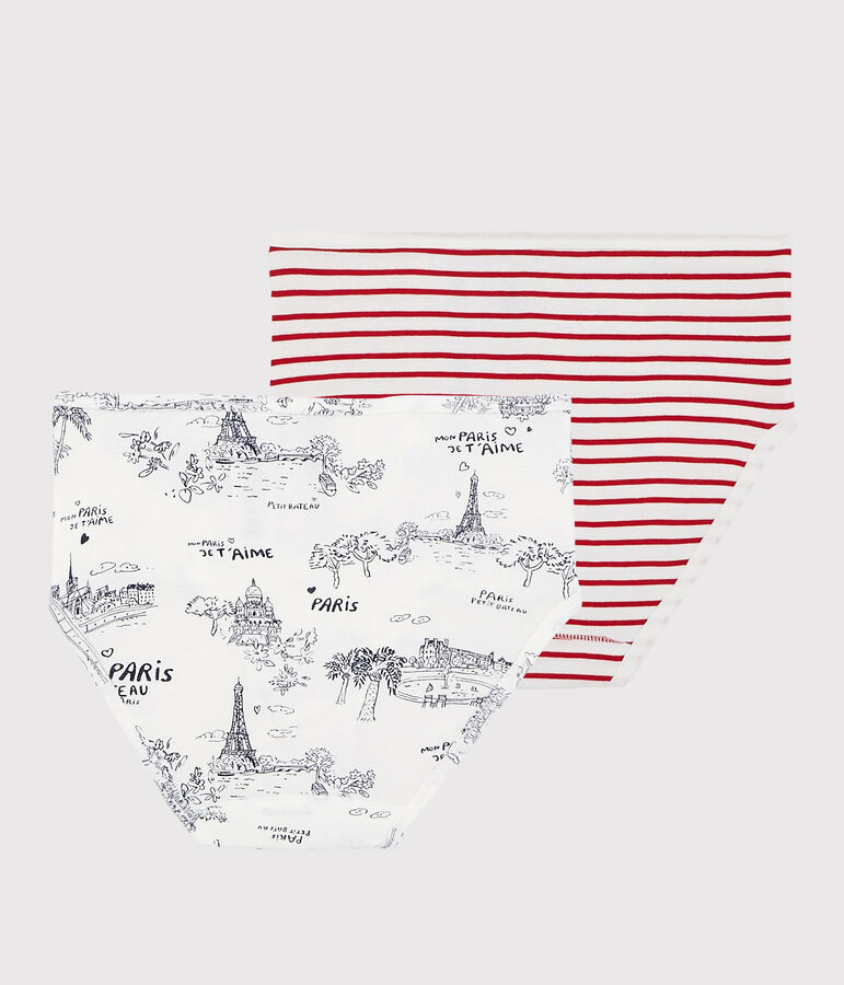 Lot 2 culottes taille haute Femme multicouleur