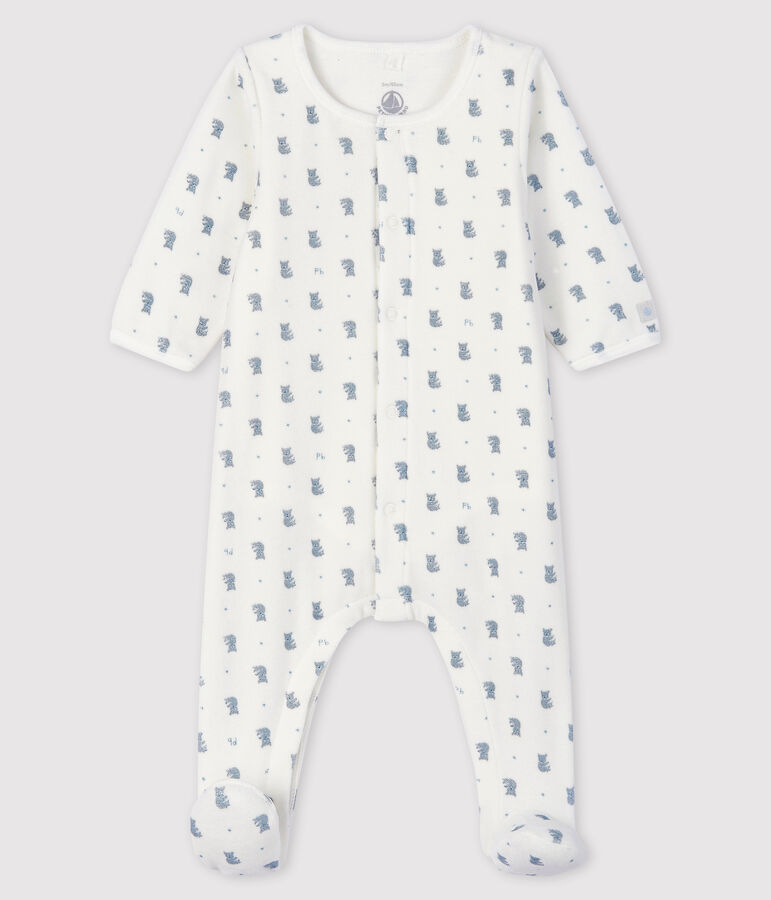 Bodyjama &agrave; imprim&eacute; koalas b&eacute;b&eacute; en velours de coton biologique blanc MARSHMALLOW/blanc MULTICO