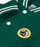 Veste teddy enfant en coton uni vert EVERGREEN/ MILK