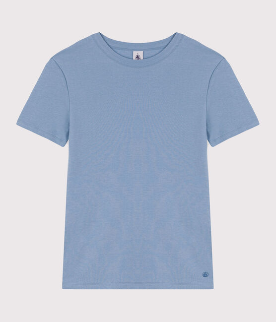 Tee-shirt L'ICONIQUE col rond en coton Femme bleu AZUL