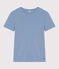 Tee-shirt L'ICONIQUE col rond en coton Femme bleu AZUL