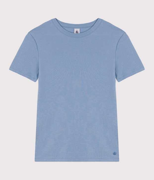 Tee-shirt L'ICONIQUE col rond en coton Femme bleu