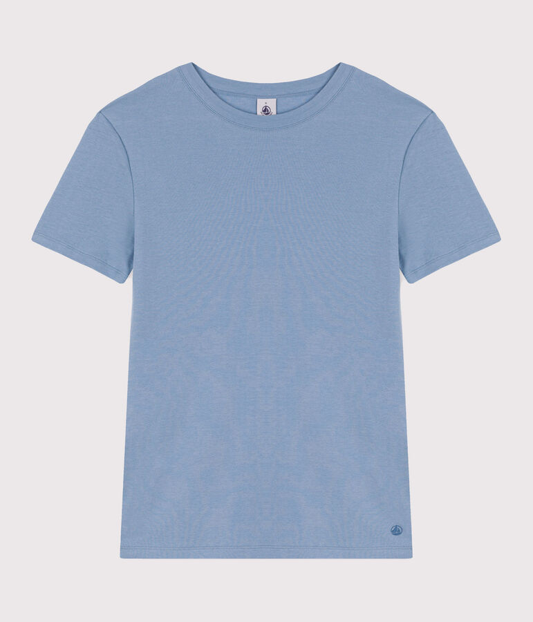 Tee-shirt L'ICONIQUE col rond en coton Femme bleu
