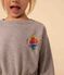 Robe manches longues en molleton brossé enfant fille gris CHATON CHINE