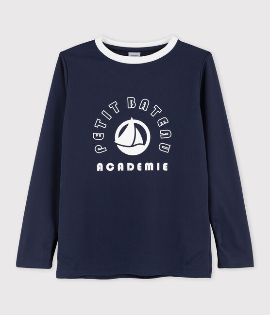 Tee-shirt de sport enfant fille bleu SMOKING