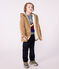 Parka enfant mi-longue unie marron ROCHE