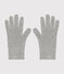 Gants en tricot enfant garçon-fille gris CHATON CHINE