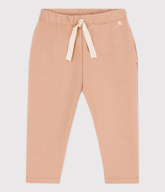Pantalon bébé en molleton uni beige VINTAGE