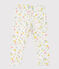 Pantalon bébé fille imprimée blanc MARSHMALLOW/blanc MULTICO