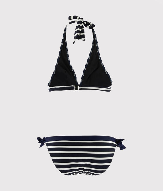 Maillot de bain 2 pièces bleu SMOKING/blanc MARSHMALLOW
