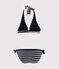 Maillot de bain 2 pièces bleu SMOKING/blanc MARSHMALLOW