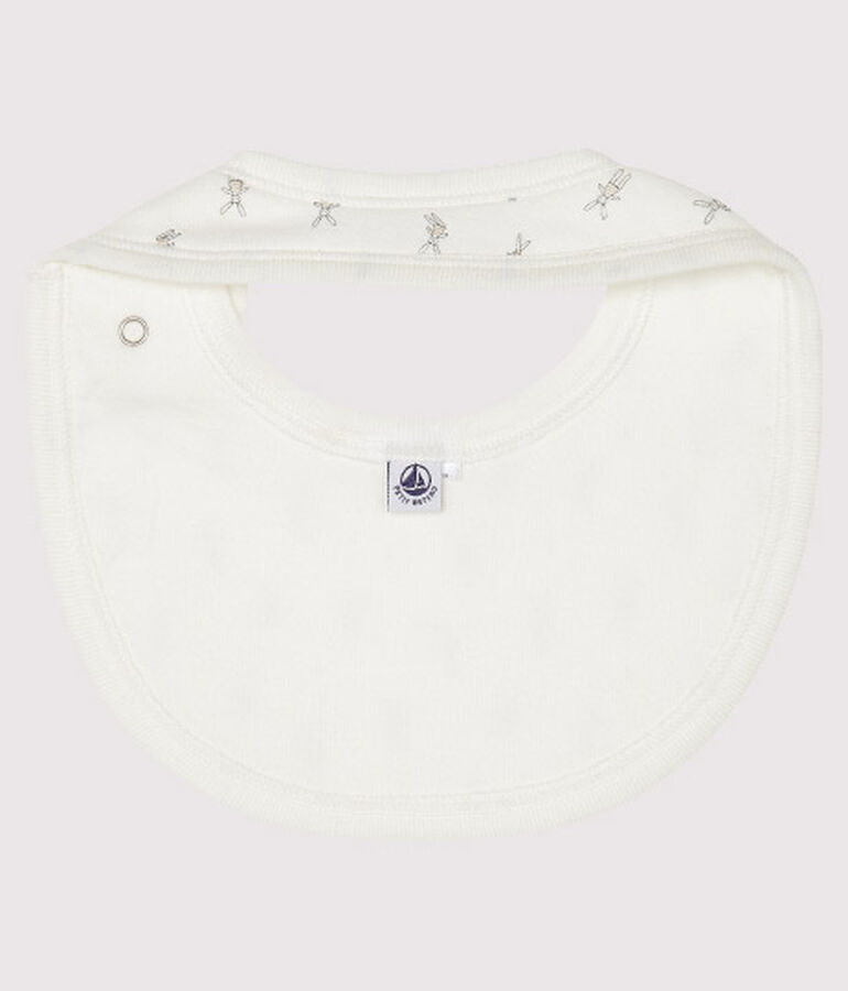 Bavoir naissance blanc LAIT/blanc MULTICO