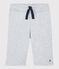 Bermuda en jersey enfant garçon gris POUSSIERE CHINE