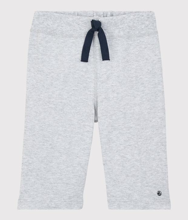 Bermuda en jersey enfant gar&ccedil;on gris
