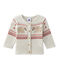Cardigan bébé mixte en tricot gris MONTELIMAR CHINE