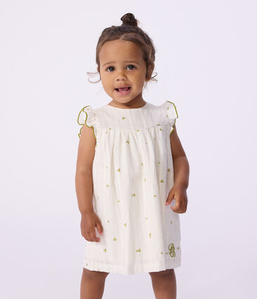 Robe bébé en coton sans manches imprimée fleurs