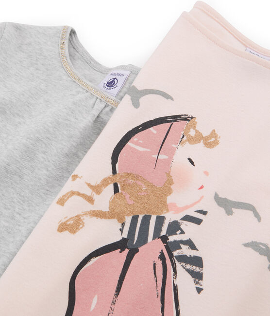 Lot de deux t-shirts enfant fille variante 1