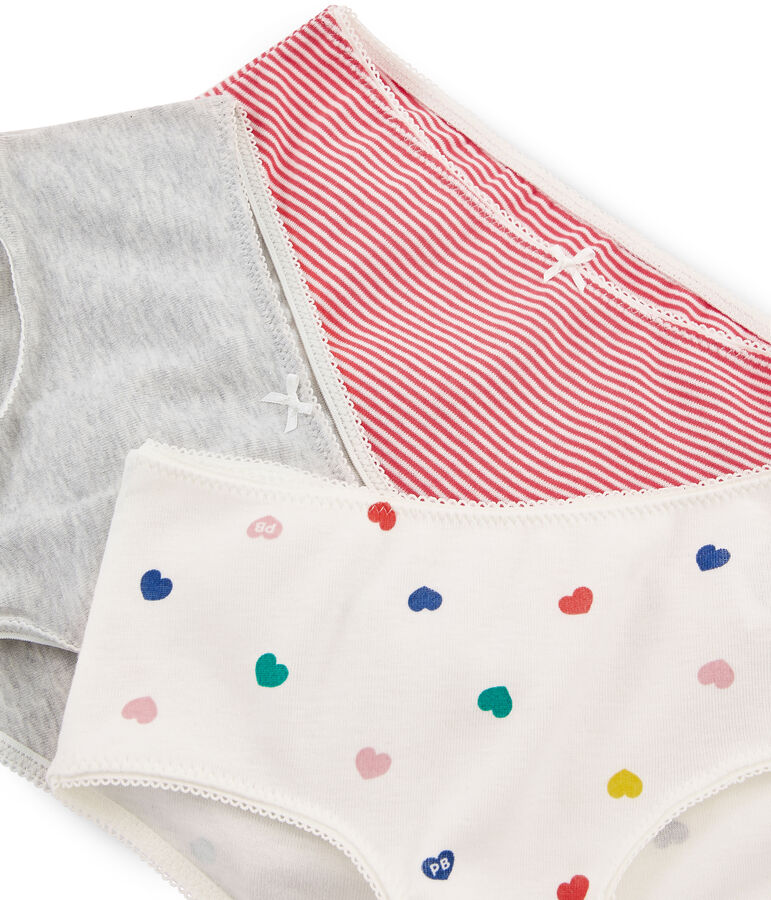 Trio de shorties petite fille multicouleur