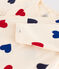 Pyjama bébé cœurs en coton blanc AVALANCHE/ MULTICO