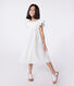 Robe longue sans manche enfant en coton à pois