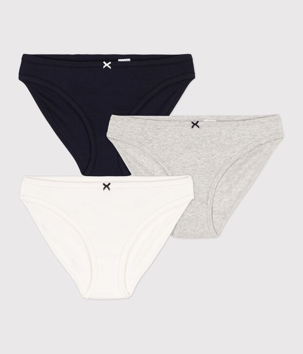 Lot 3 culottes en coton Femme multicouleur