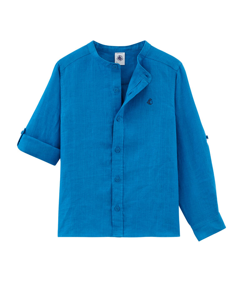 Chemise enfant gar&ccedil;on bleu