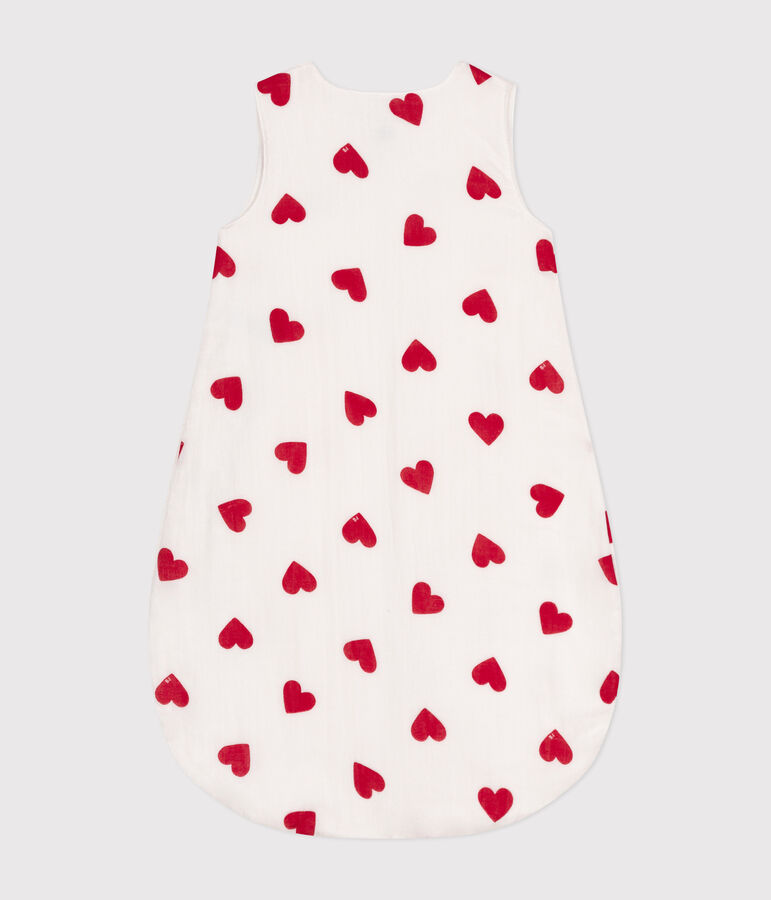 Gigoteuse b&eacute;b&eacute; en coton TOG 1 blanc MARSHMALLOW/rouge TERKUIT