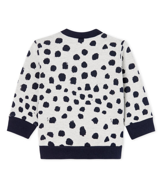 Sweatshirt bébé mixte Jean Jullien blanc MARSHMALLOW/ DOTTIES