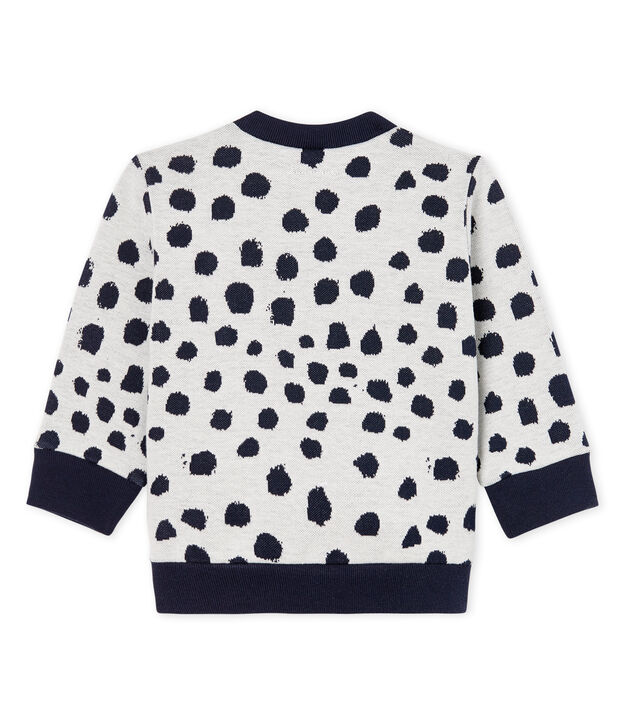 Sweatshirt b&eacute;b&eacute; mixte Jean Jullien blanc/DOTTIES