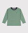 Tee-shirt manches longues en jersey fin enfant garçon vert PALMERAIE/ PAUL
