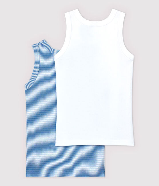 Lot de 2 débardeurs petit garçon en coton biologique variante 1