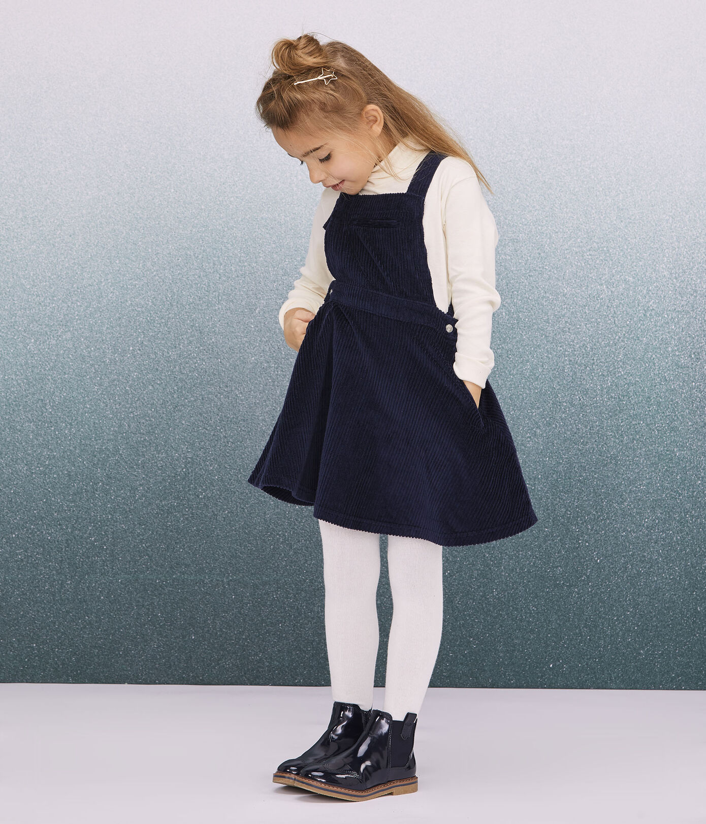 Robe salopette enfant fille Petit Bateau