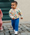 Sweatshirt en molleton bébé blanc AVALANCHE/ MULTICO