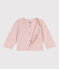 Cardigan bébé en tubique uni rose SALINE