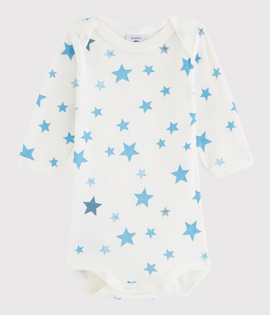 Body manches longues bébé garçon blanc Lait