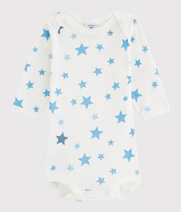 Body manches longues b&eacute;b&eacute; gar&ccedil;on blanc Lait