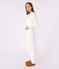 Pyjama femme en coton éponge uni écru MILK